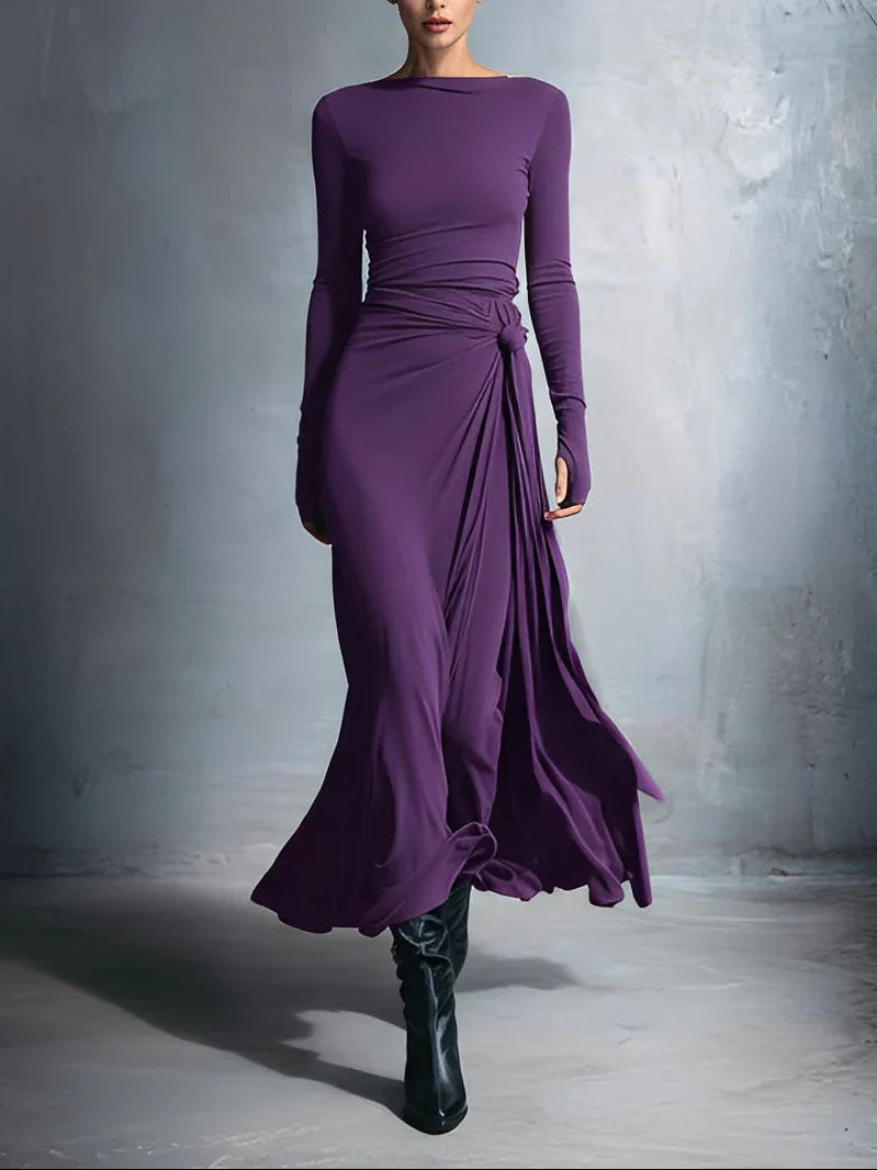 Naiara ❘ Maxikleid mit seitlichem Knoten