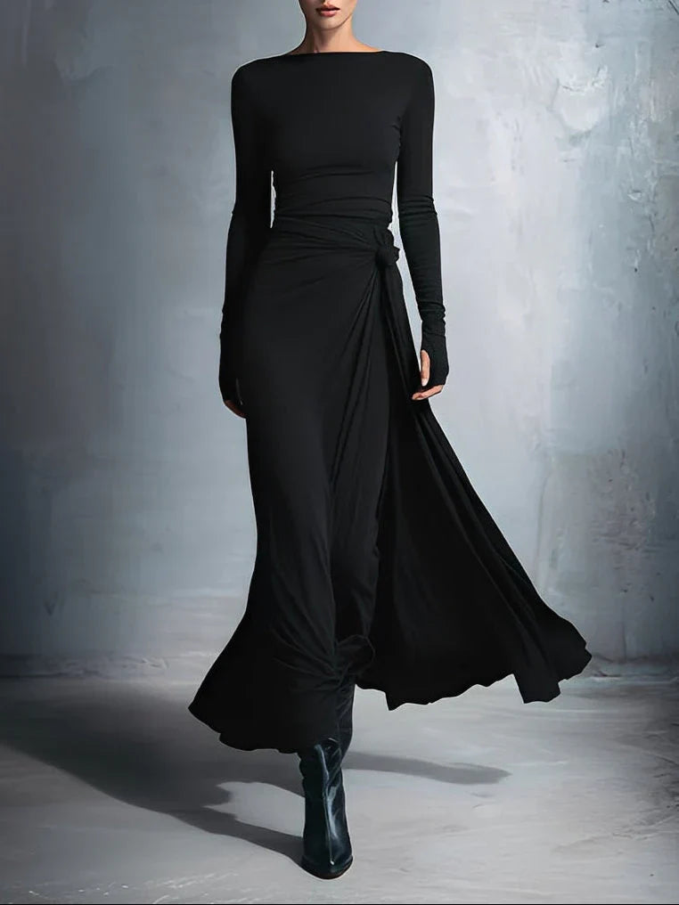 Naiara ❘ Maxikleid mit seitlichem Knoten