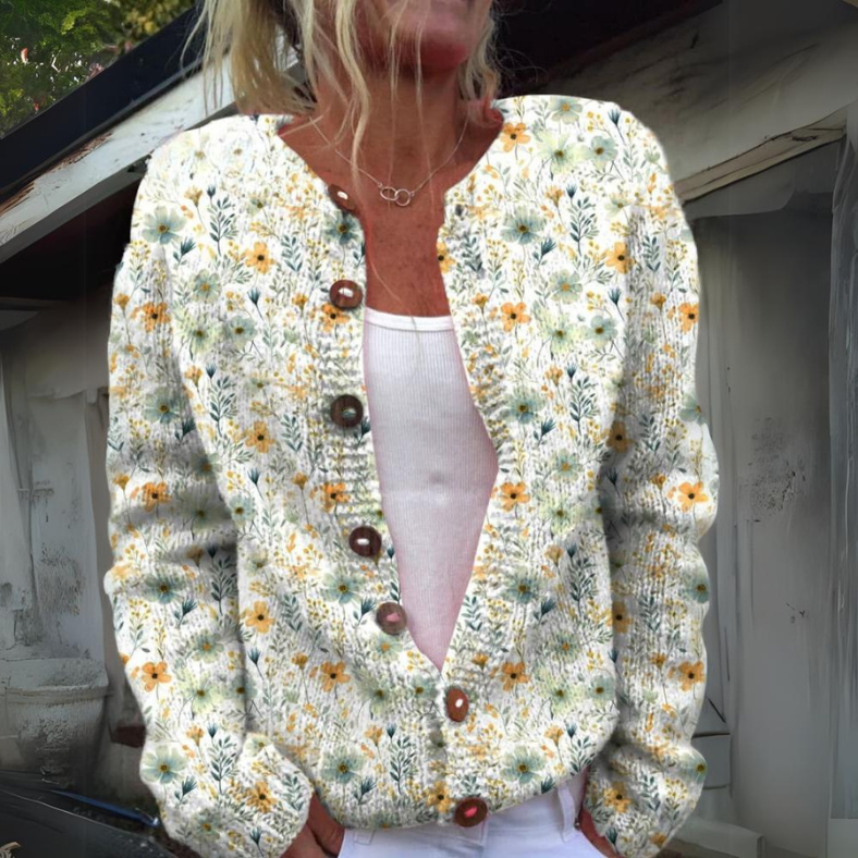 Leilani™ - Warmer und schöner Cardigan mit floralem Druck