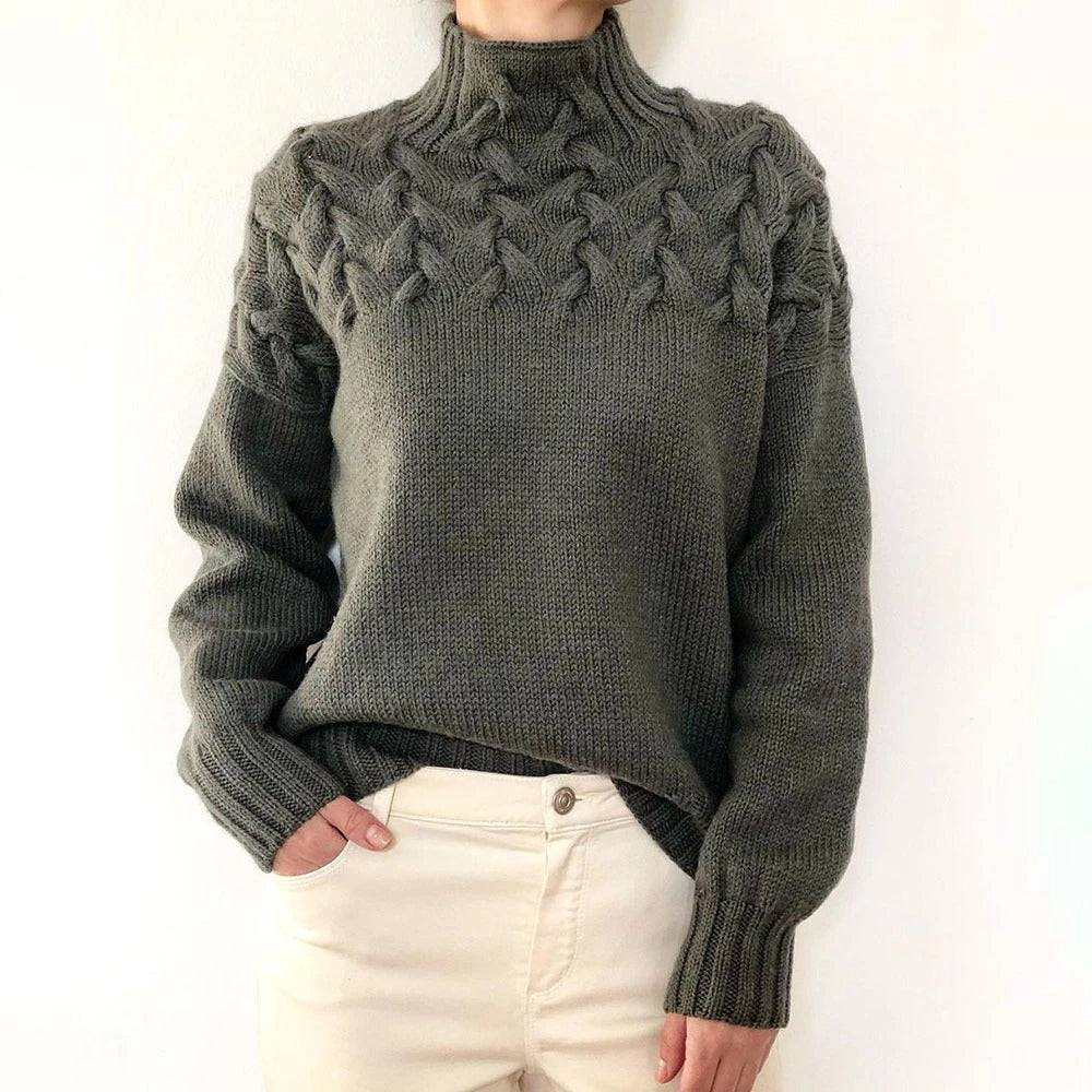 Elena | Warmer Strickrollkragen