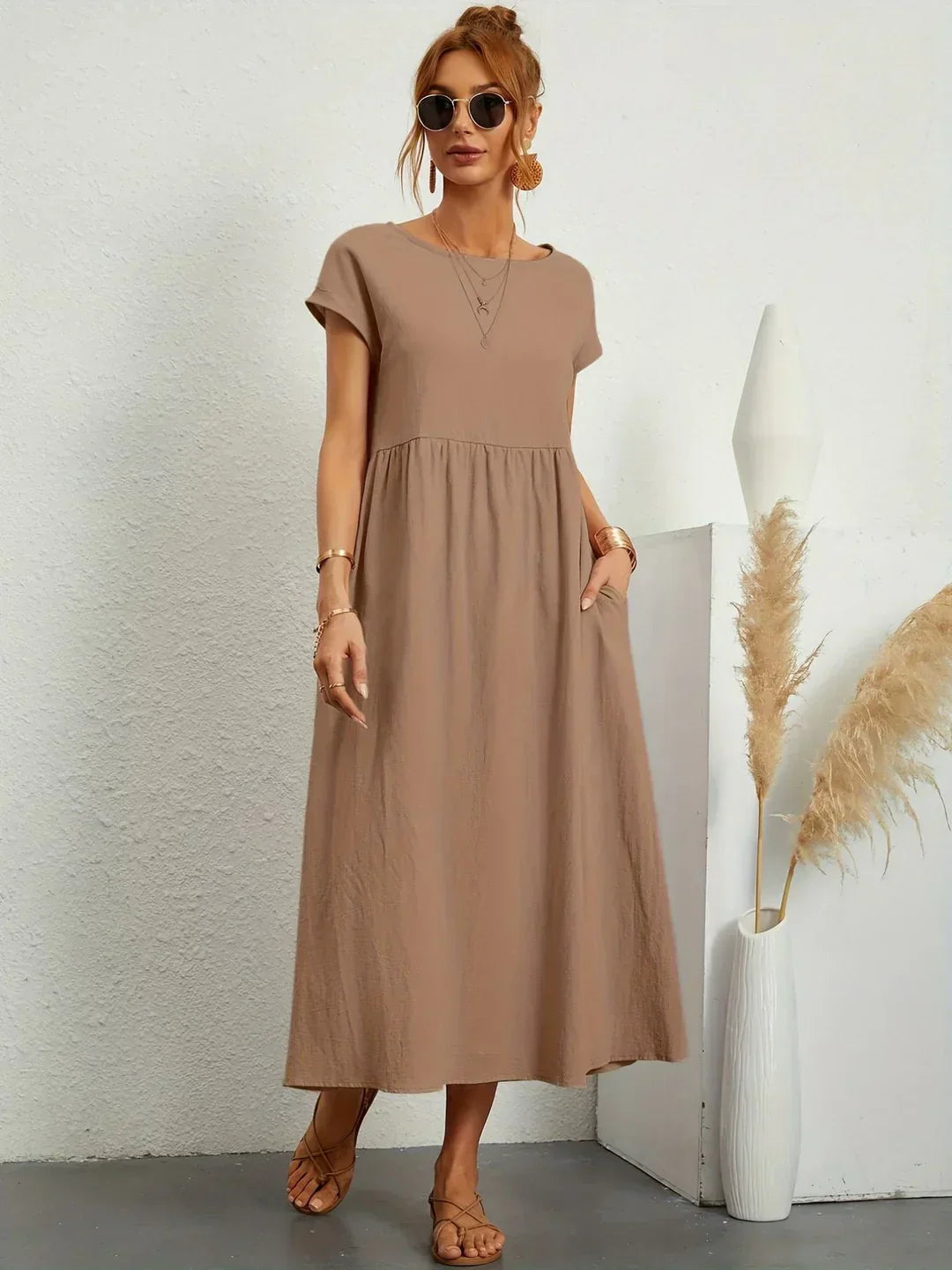 Gabrielle™ | Elegantes Midi-Kleid – Zeitlose Weiblichkeit