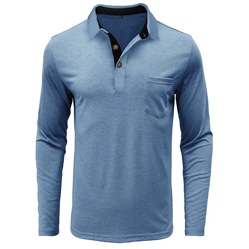 Hans | Herren Langarmshirt unifarbend