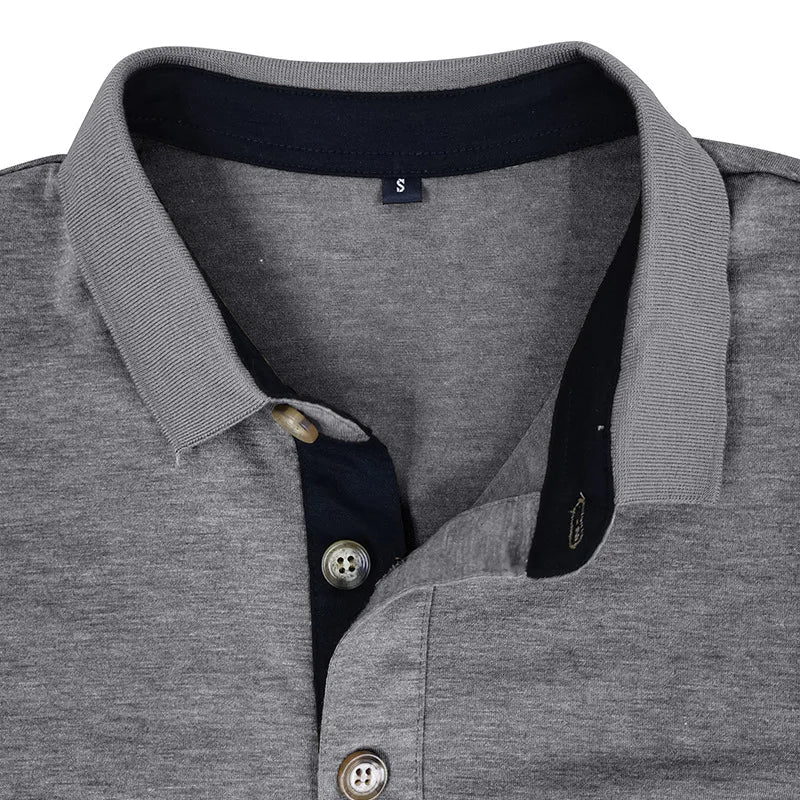 Hans | Herren Langarmshirt unifarbend