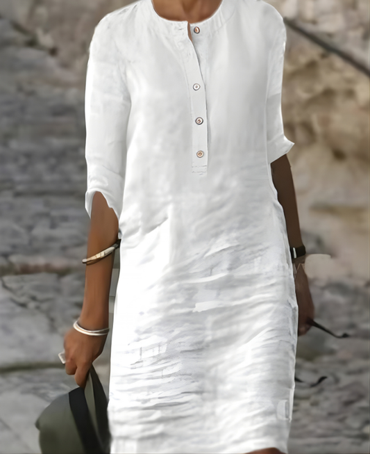 Edna | Knopf Freizeitkleid
