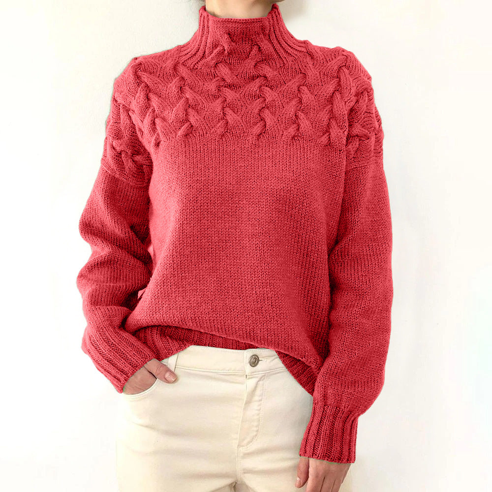 Elena | Warmer Strickrollkragen