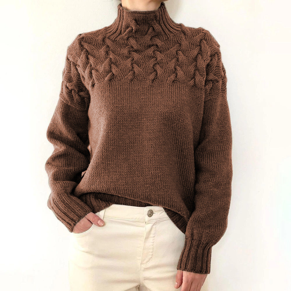 Elena | Warmer Strickrollkragen