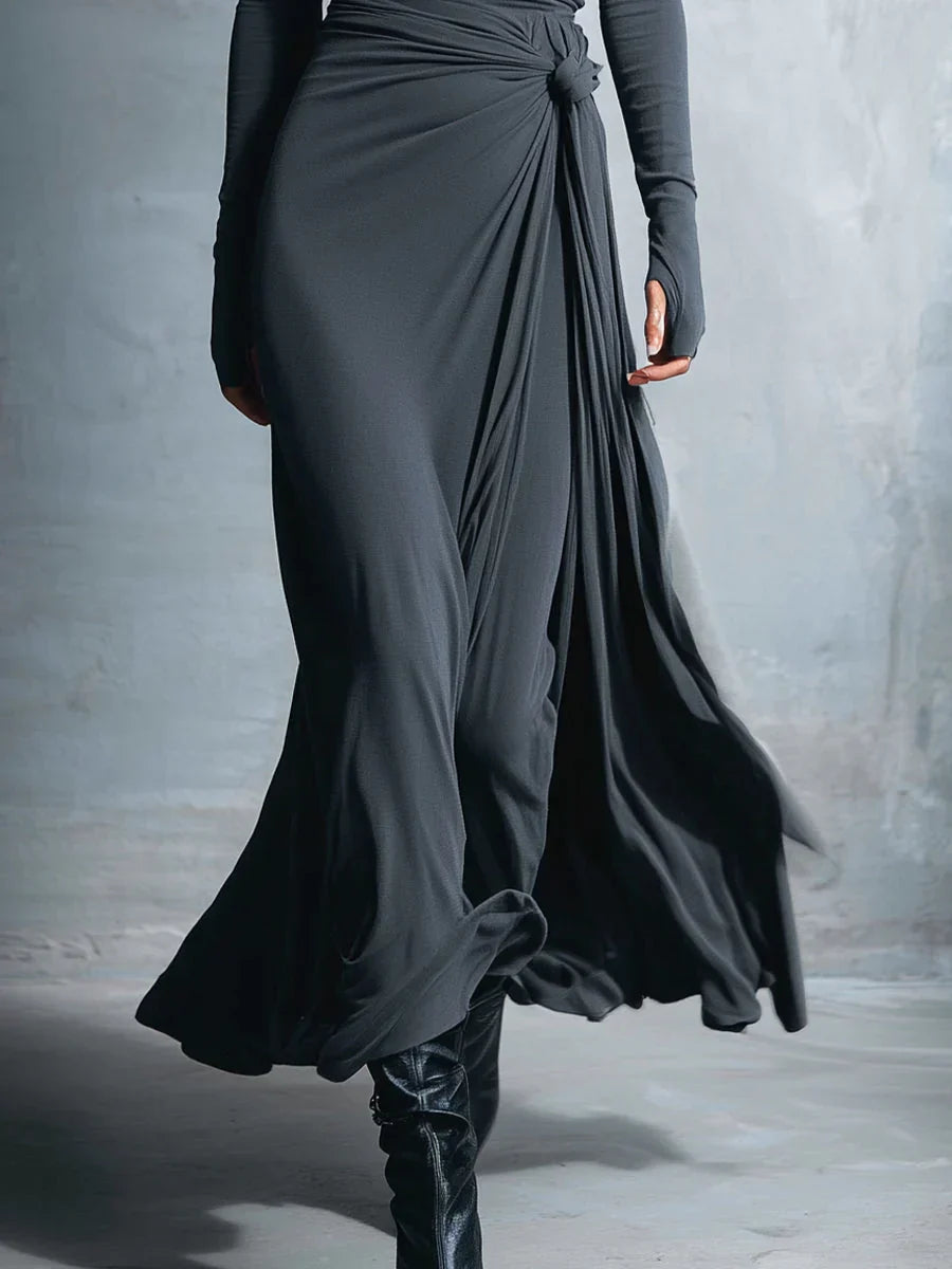 Naiara ❘ Maxikleid mit seitlichem Knoten