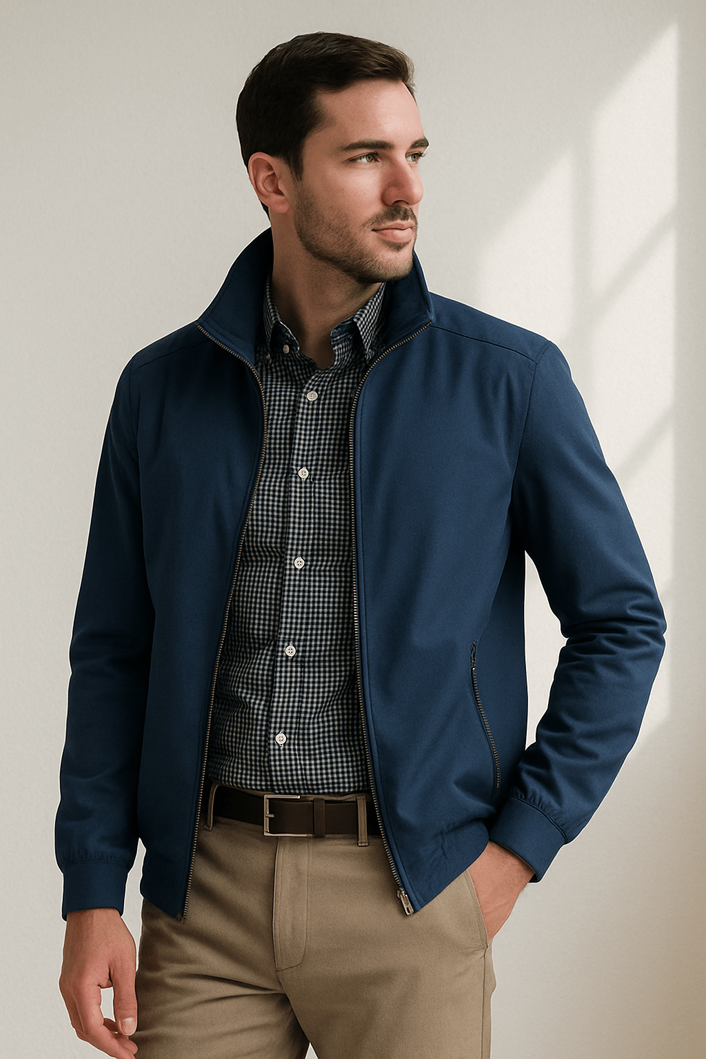 Hudson – Leichte winddichte Harrington Übergangsjacke