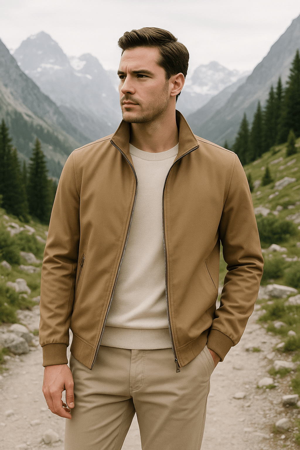 Hudson – Leichte winddichte Harrington Übergangsjacke