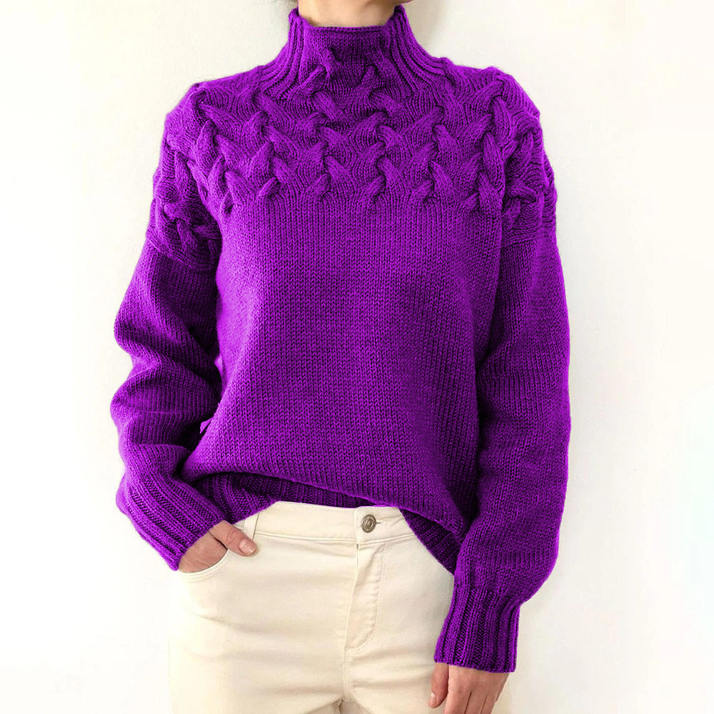 Elena | Warmer Strickrollkragen
