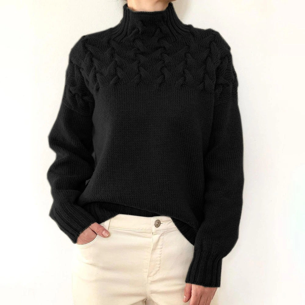 Elena | Warmer Strickrollkragen